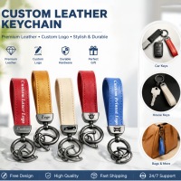 Porte-clés en cuir PU de qualité supérieure en gros, avec logo personnalisé, faciles à transporter, gravure de marque personnalisée, logo couleur, nouveau style