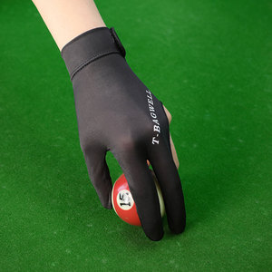 Guanti da Biliardo a 3 Dita, Traspiranti in Seta Ghiacciata Antiscivolo per Snooker, Guanto da Giocatore di Pool per Mano Sinistra/Destra - Product Image 6