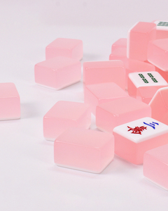 Juego de Mahjong Chino Rosa Dericsson, 144 Fichas de Acrílico de 40/42 mm - Product Image 1