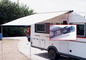 Auvent de camping-car rétractable manuel en alliage d'aluminium imperméable avec protection UV pour camping-car <span class=keywords><strong>caravane</strong></span> camping équipement de plein air - Product Image 5