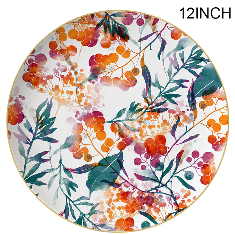 pink - 12 inch plate