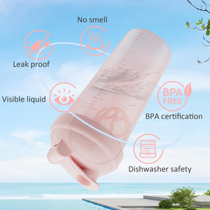 Wholesale Logo Custom <b>Shaker</b> Water <b>Bottle</b> <b>Shaker</b> <b>Bottle</b> Fitness Gym Protein <b>Bottles</b> Sport PP Plastic BPA Free Sample - Product Image 4