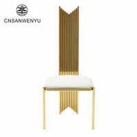 Chaises de salle à manger modernes en acier inoxydable empilables pour hôtel, restaurant, banquet, mariage, événement, usage commercial