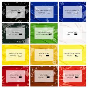 MEEDEN Colori Acrilici Professionali per Artisti, 24 Colori, Corpo Pesante con Finitura Lucida, Atossici, da Studio per Pittura su Tela, Muro e Legno - Product Image 2