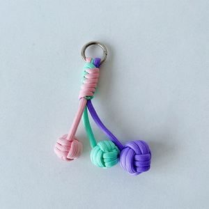 Handmade Colorful <b>Key</b> <b>Chain</b> Anti-Loss Wrist Strap Cord Cup & Bag Braided Short Lanyard, Phone Lanyard <b>Key</b> <b>Chain</b> - Product Image 5