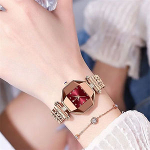 Orologio da <span class=keywords><strong>Donna</strong></span> POEDAGAR 368 con Bracciale in Acciaio Inossidabile Dorato, Marca di Alta Gamma, Cassa in Lega, Regalo Elegante - Product Image 5