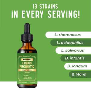 פרוביוטיקה נוזלית ללא טעם, תוספי תזונה לשתייה לבריאות מערכת העיכול והמעיים, סיטונאי, בכמויות גדולות, מותג פרטי (OEM) - Product Image 2