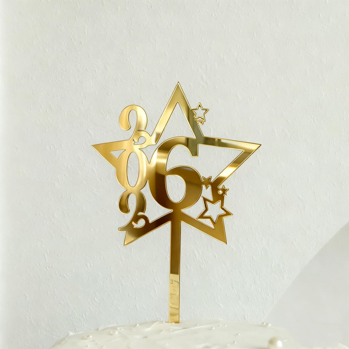 Big Five-pointed Star Pattern 2026 (approx. 9 cm in width)