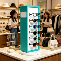 Présentoir rotatif double face pour lunettes de comptoir, support de présentation de montures de lunettes de soleil pour magasin d'optique