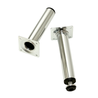 Pieds de meubles réglables en métal de 30 mm - Pieds de support de nivellement pour canapé, armoire, meuble TV et table de chevet