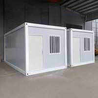 Casa Contenedor Modular Desmontable de 20 pies con Panel Sándwich para Campamentos de Refugio y Vivienda Temporal en Casos de Desastre