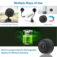 Mini Caméra A9 HD 1080P Sans Fil Wi-Fi 2.4G Détection de Mouvement Alimentée par Batterie Support Carte TF Caméra de Sécurité Domestique