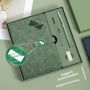 Coffret Cadeau de Carnets A5 Épais Personnalisables avec Logo – Édition 2027 – Bloc-Notes Non Relié pour Conférences – Idéal pour Cadeaux d'Affaires - Product Image 1