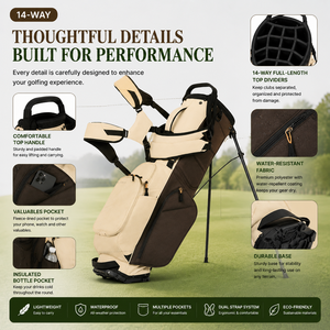 Bolsa <span class=keywords><strong>de</strong></span> <span class=keywords><strong>Golf</strong></span> Estética, Premium, Ligera, Impermeable, <span class=keywords><strong>de</strong></span> Poliéster, Gran Capacidad, Multifuncional - Product Image 4