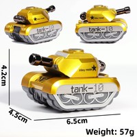 Legierung Panzer Rückzieh-Spielzeug Unisex Geschenk Militär-Kriegsfahrzeug Bewegliche Räder Gepanzertes Modell Kuchen-Themen-Ornament