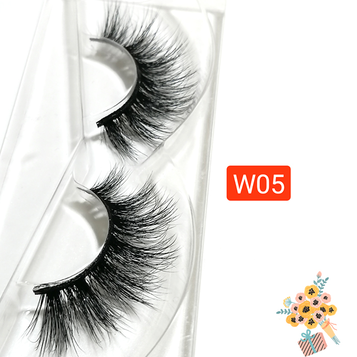 Natural looking 100% hand made3D mink 25mm lashes private label eyelashes