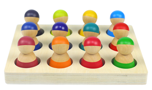 Muñeca Educativa <span class=keywords><strong>de</strong></span> Madera <span class=keywords><strong>Rainbow</strong></span> <span class=keywords><strong>Friends</strong></span>, Juguete Montessori para Niños, Manualidades Familiares, Muñeca Colorida DIY - Product Image 3