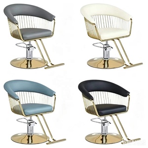 Silla de Barbero Ergonómica Moderna en Oferta, Reclinable, con Rotación de 360 Grados y Altura Ajustable, Mueble de Salón Metálico - Product Image 6