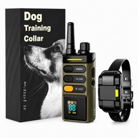 Collier de dressage pour chien rechargeable, étanche IPX7, approuvé CE FCC, portée 1600M, dispositif anti-aboiement électrique, OEM