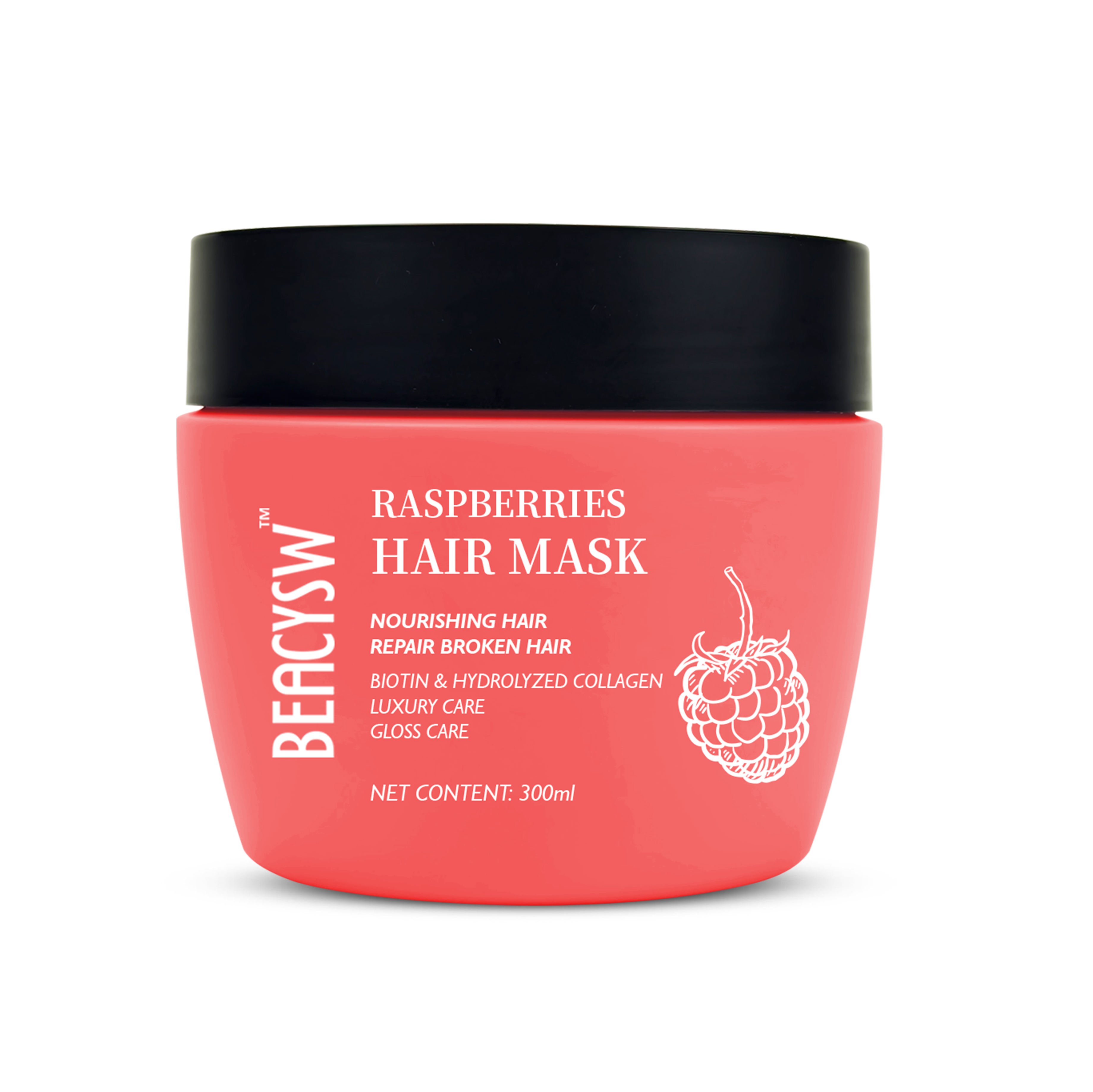 Masque capillaire à la framboise