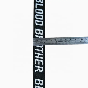 Hot bán màu đen và trắng đa mục đích Dây đeo băng Jacquard Nylon vải Ribbon - Product Image 3