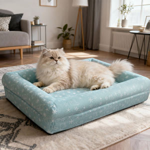 Fabricación personalizada de espuma viscoelástica gruesa cama para perros extraíble lavable gatos casa acogedor sofá para mascotas para el verano - Product Image 1