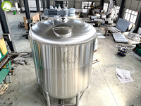 Réservoir de mélange en acier inoxydable de 6000 gallons avec agitateur, cuve de mélange industrielle pour shampooings, cosmétiques et produits de soins personnels