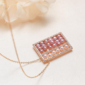 Colgantes de Moda de Cobre Chapado en Oro de 14k al por Mayor, Dijes de Oro Real, Joyería para Transmisiones en Vivo de Celebridades de Internet, Accesorios de Ábaco - Product Image 4