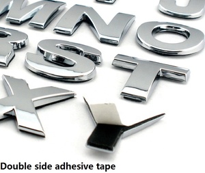 <span class=keywords><strong>Lettere</strong></span> dell'Alfabeto in Plastica Cromata Personalizzabili per <span class=keywords><strong>Auto</strong></span>, Logo 3D in ABS, Adesivo per <span class=keywords><strong>Auto</strong></span> - Product Image 2