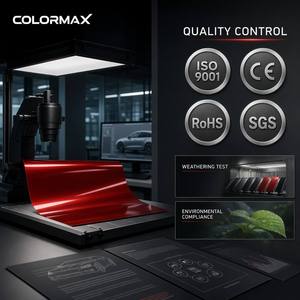 Vinilo Adhesivo para Automóviles Color Rojo Metálico Ultra Brillante, Libre de Burbujas, para Cambio de Color de Carrocería, Venta al Por Mayor de Fábrica - Product Image 5