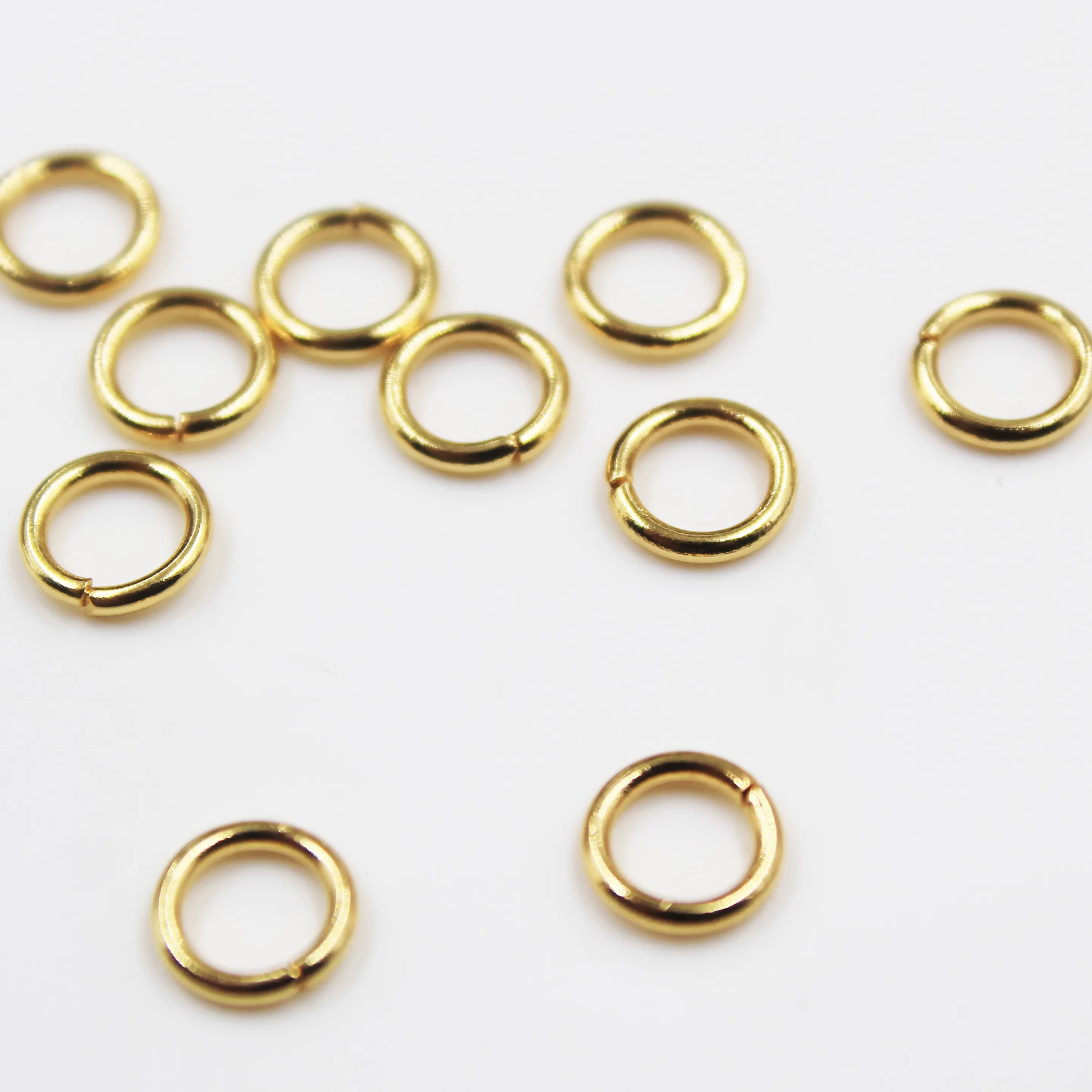 BMZ 5 years guaranteed customized stainless ion technology gold jump ring for jewelry making