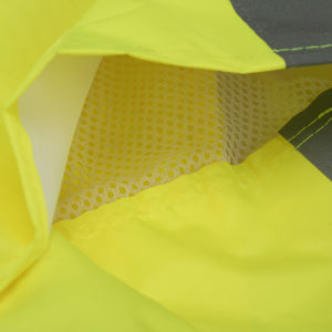 Bán buôn <span class=keywords><strong>Hi</strong></span> <span class=keywords><strong>VIS</strong></span> Áo mưa phản quang màu vàng tùy chỉnh vật liệu polyester với hỗ trợ Logo - Product Image 4
