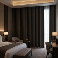 Cortinas Opacas de Lino Sintético Resistentes, Ignífugas, Impermeables y Aislantes para Hoteles, Salas de Conferencias y Apartamentos - Personalizadas