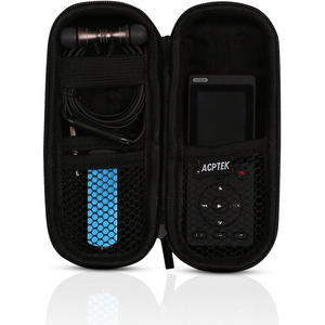 Étui de transport portable en EVA rigide avec fermeture éclair et mousqueton métallique pour lecteur MP3, clé USB, sac de rangement - Product Image 1