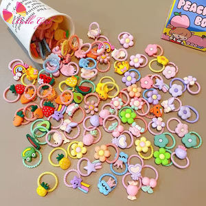 BELLEWORLD a granel 20 piezas y 10 piezas Paquete de cuerda para el cabello de bebé bandas elásticas para el cabello para niños Linda decoración de flores Anillo para el cabello súper elástico - Product Image 3