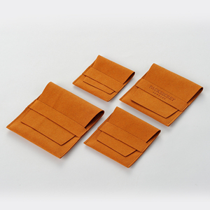 PackSecret New Arrival Custom LOGO Microfiber Suede Pocket Jewelry Pouch Necklaces <b>Envelopes</b> Gift Jewelry Bag - Product Image 2