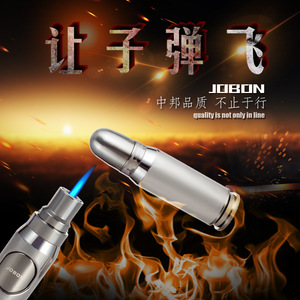 Nouveau Briquet Personnalisé à Tête de Balle, Créatif, pour Moxibustion et Barbecue, Type Pistolet à Pulvérisation, Coupe-Vent, pour Cigarettes - Product Image 1