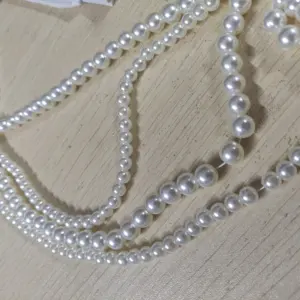 Lot de perles Imitation plastique Imitation ABS, perles amples, 10mm, vente en gros, Fashion, printemps,