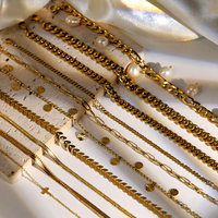 Tobillera de Acero Inoxidable con Perlas y Hojas Vintage, Joyería Fina para Mujer, Chapada en Oro de 18k, Venta al por Mayor