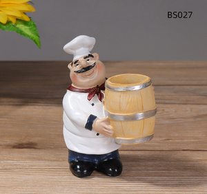 Più venduto 2 pezzi donna mini ornamento da cucina italiano chef statuette statua per il ristorante della <span class=keywords><strong>casa</strong></span> - Product Image 6
