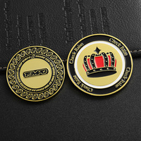 Jetons de poker en or personnalisés en gros, pièces de monnaie en alliage de zinc émaillé, pièces de défi pour la promotion de jeux de casino