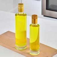 Bouteilles en verre carrées vides de couleur vert foncé Marasca pour huile d'olive de cuisine, avec bouchon en liège, 100 ml, 250 ml, 500 ml, 750 ml, 1 L