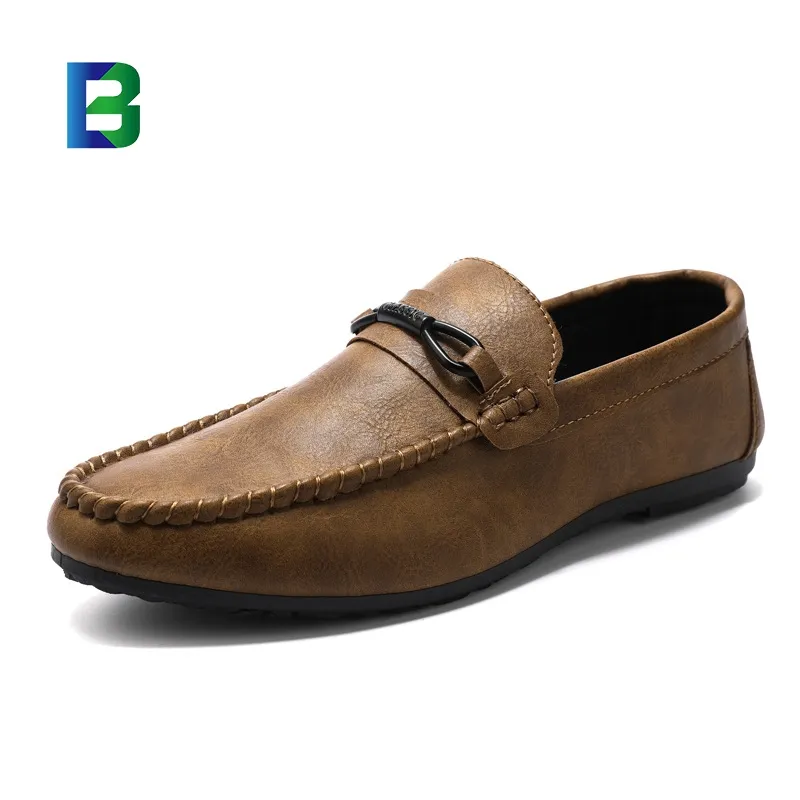 Slip On Casual Flat Shoes Men Loafers Shoe Stock In China