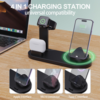 Chargeur sans fil 15W 3-en-1 multifonction pliable à charge rapide – Produits sans fil tendance 2025 pour iPhone