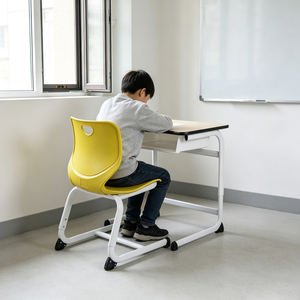 Bureau et chaise individuels pour étudiants, directement de l'usine, avec tiroir en PP, hauteur réglable, pour l'école et la maison, OEM/ODM - Product Image 3