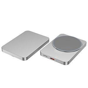 Cargadores de teléfono de aluminio ultrafino Magsafered Mag Powerbank cargador rápido seguro PD 22,5 W banco de energía inalámbrico magnético 5000mAh - Product Image 1