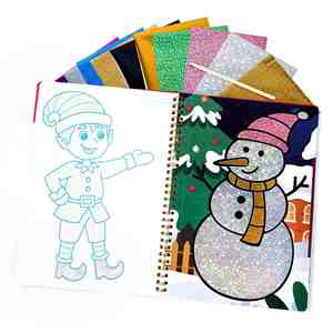 Superbes Articles Créatifs de Noël pour Enfants : Cadeaux d'Anniversaire Amusants, Fournitures de Fête, Activités Artistiques en Feuille Métallisée - Product Image 4