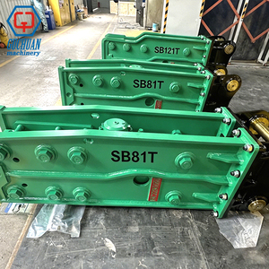Guchuan 18-26 tonnes Excavatrice Type Ouvert <span class=keywords><strong>Marteau</strong></span> <span class=keywords><strong>Piqueur</strong></span> Hydraulique Haute Qualité Prix Usine OEM Brise-roche pour Excavatrice SB81 SB 81 GCB220 - Product Image 1