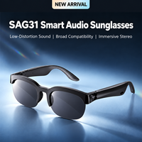 Lunettes intelligentes XTAURI SAG31, lunettes audio sportives sans fil, lunettes mains libres, musique, appels vocaux, commande vocale intelligente