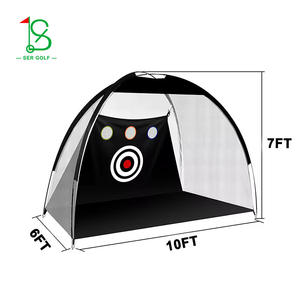 Red de Práctica de Golf para Interiores y Exteriores, Jaula de Entrenamiento de Swing con Objetivo, Malla de Fibra de Vidrio SE-108 - Product Image 5